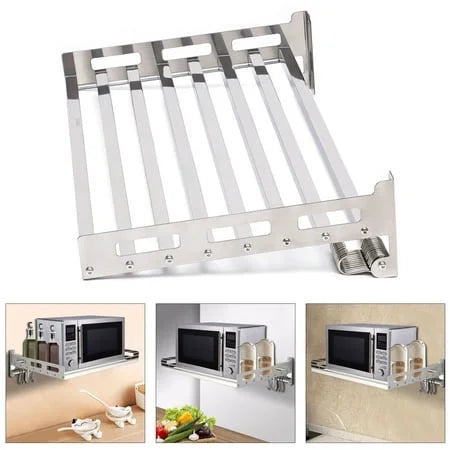 Stainless Steel Wall-Mounted Microwave Oven Rack M154