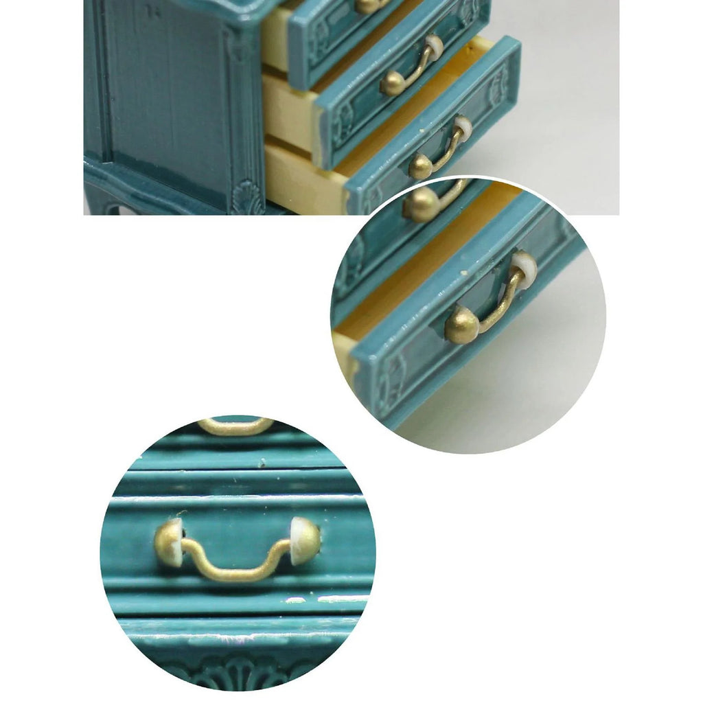 Dollhouse Miniature Wooden TV Cabinet V375472