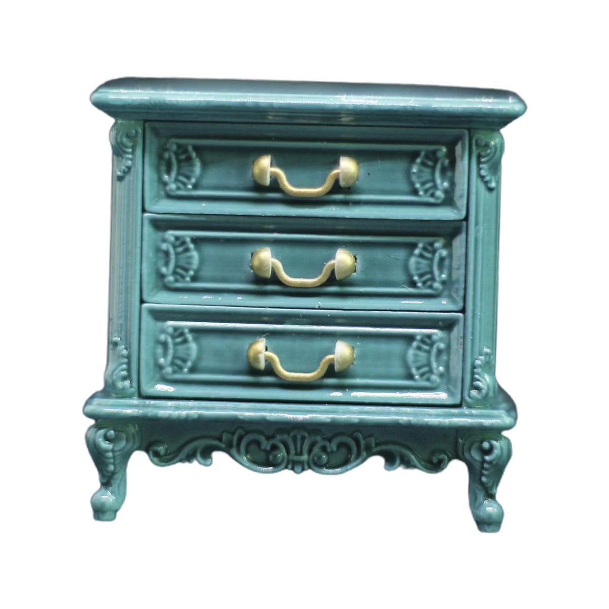 Dollhouse Miniature Wooden TV Cabinet V375472