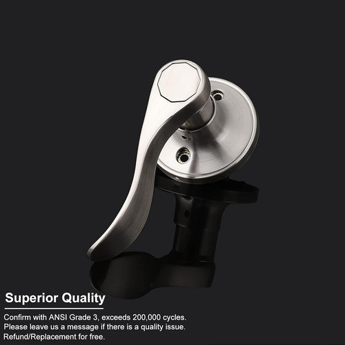 10 Pack Brushed Nickel Stainless Steel Non-Locking Levers T51993