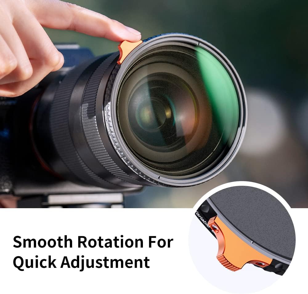 67mm Black Diffusion 1/4 Variable ND2-ND32 ND Filter 2-in-1 P3108