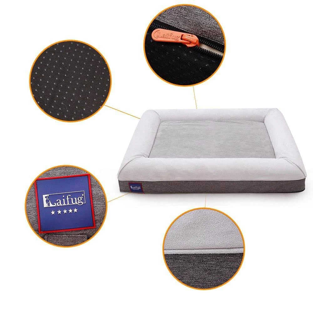 Orthopedic Memory Foam Large Dog Bed with Water Proof Liner N2281