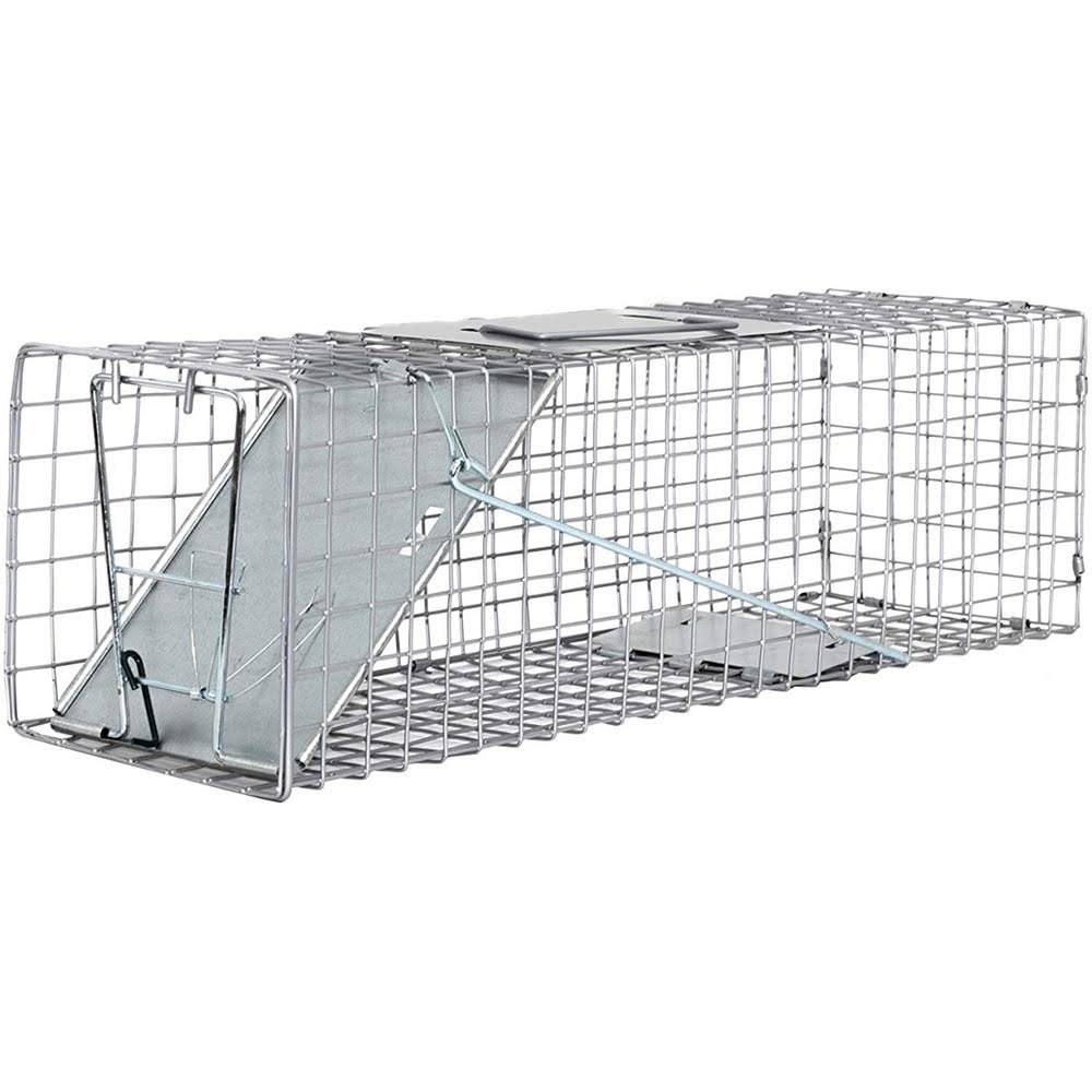 Medium One Door Catch Release Humane Cage Live Animal Trap O496730