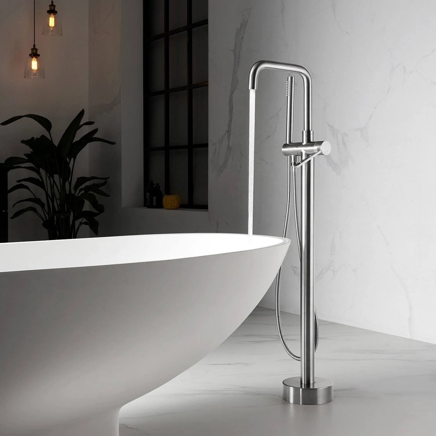 Chrome Tub Faucet with Hand Shower S143237