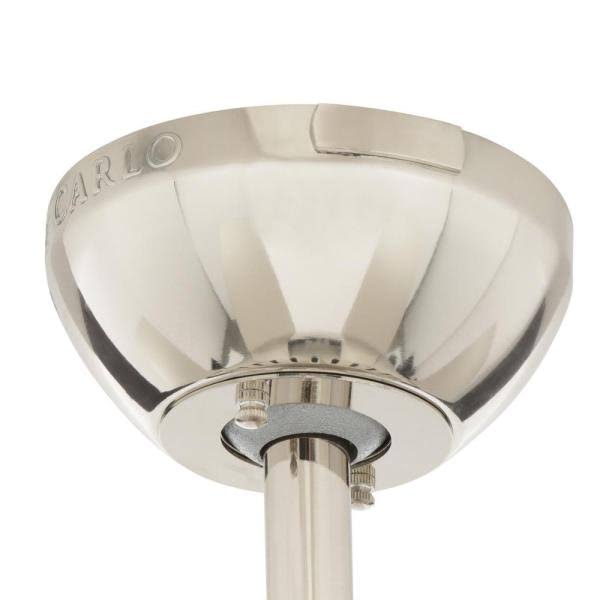 Polished Nickel American Walnut 52x22 Ceiling Fan with Light T853421