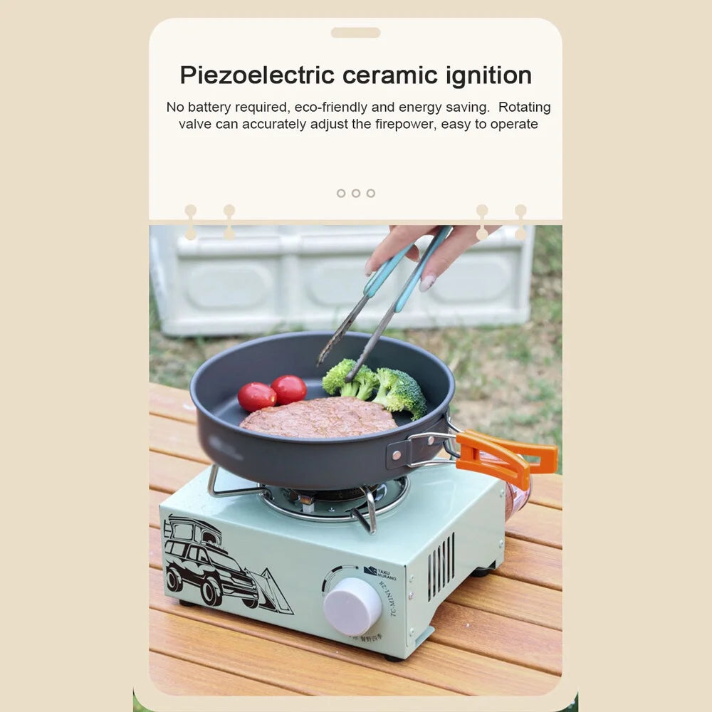 Cassette Stove Portable Gas Burner 2100W with Piezo Ignition W991