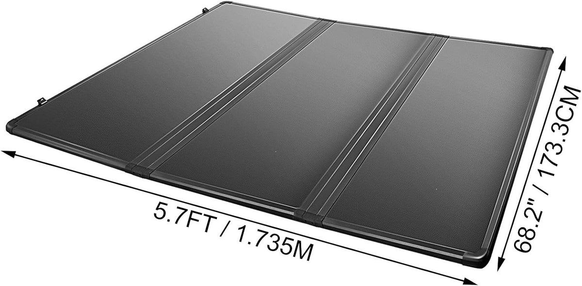 Tri-Fold Hard Truck Bed Tonneau Cover 5.7FT U412753