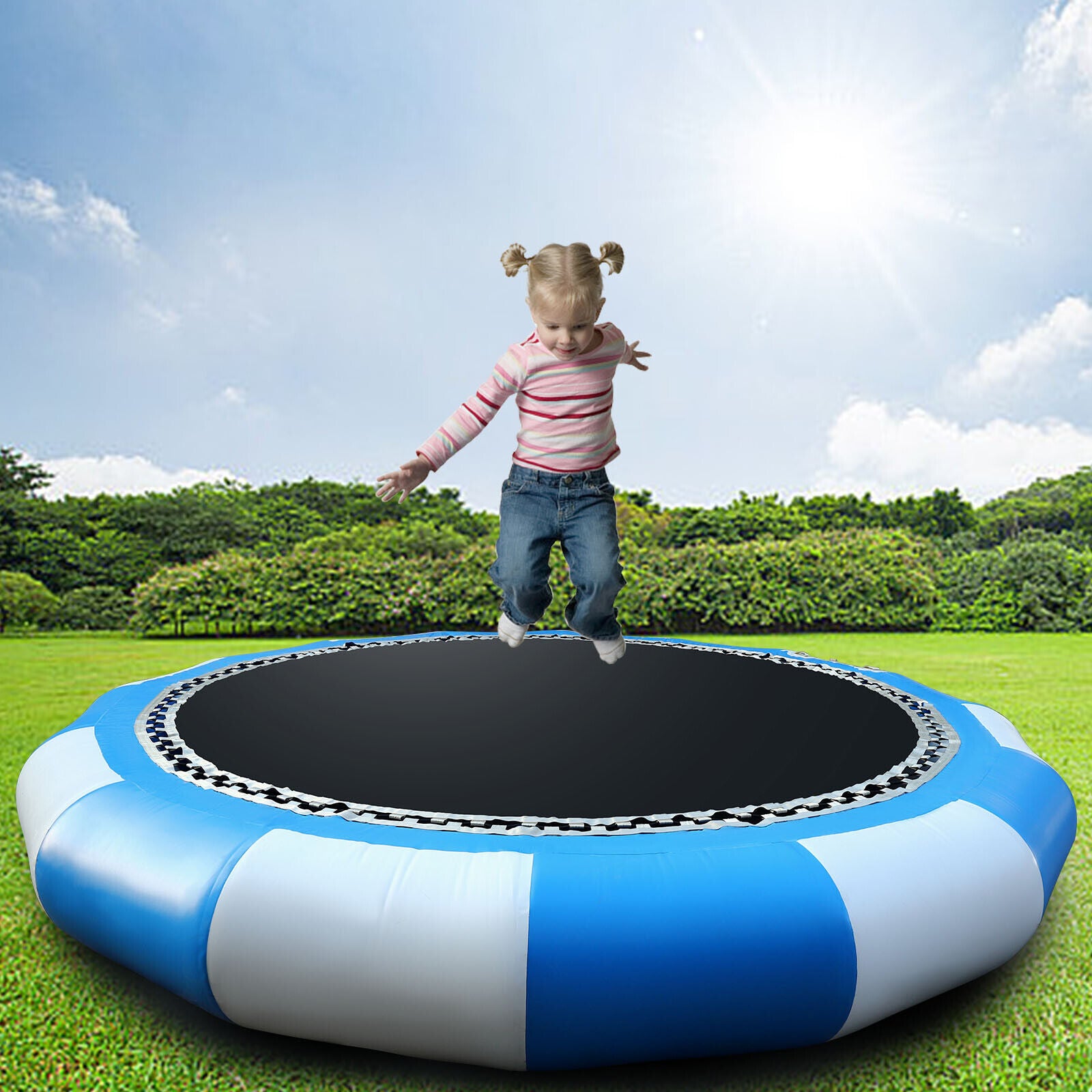 16.4Ft Inflatable Water Trampoline K436572