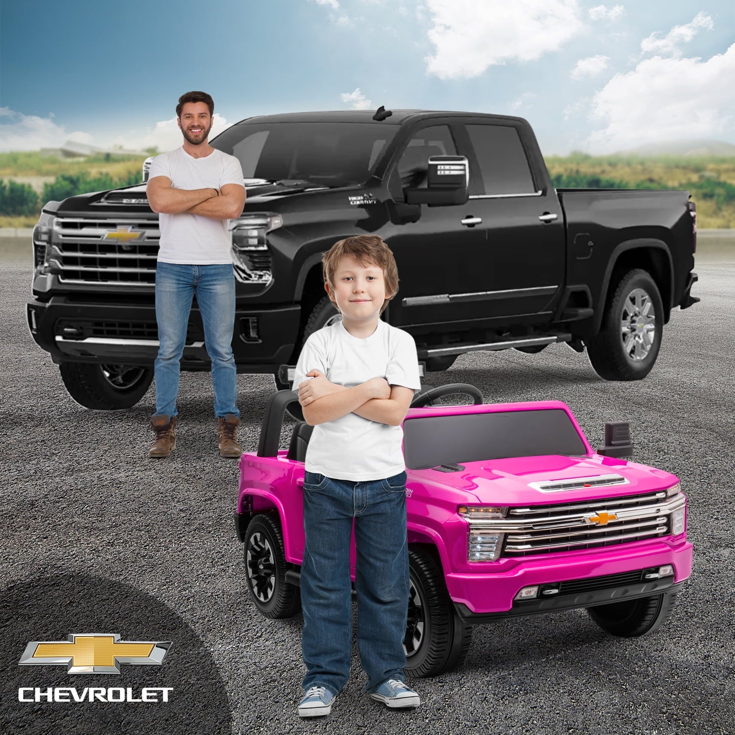 Pink 24V Ride on Car 2 Seater Electric Truck with Remote Control V99424