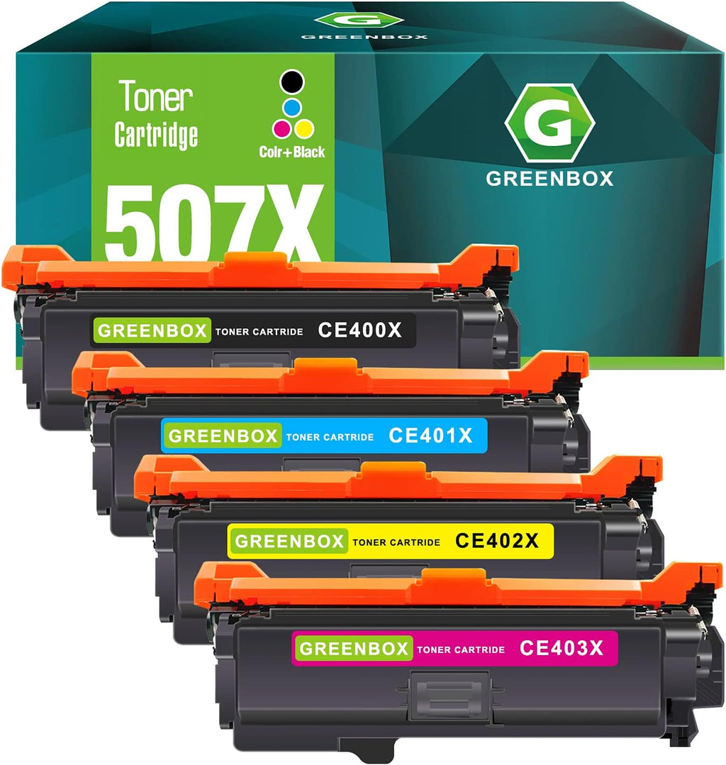 Compatible Toner Cartridge for HP Enterprise Printer (1 Black 1 Cyan 1 Magenta 1 Yellow) Q708556