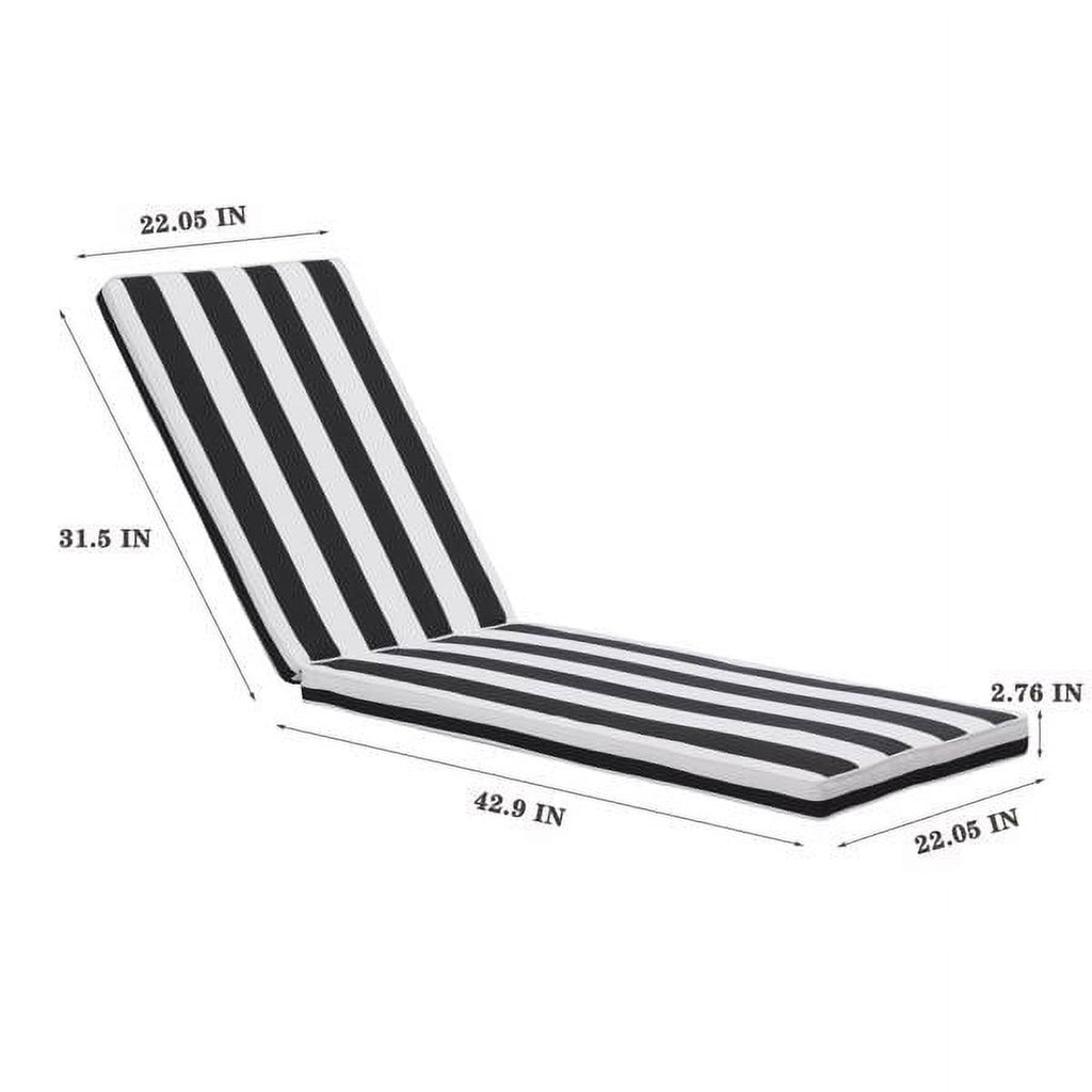 Black/White Chaise Lounge Cushion P90289