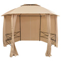 Garden Marquee Pavilion Tent with Curtains 11' 9"x8' 8" S169