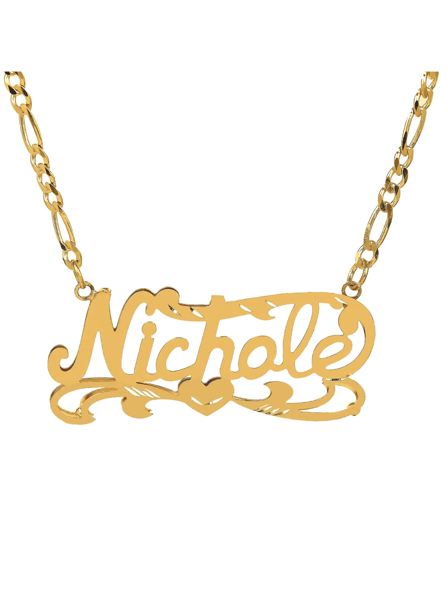 Diamond Cut Name Necklace Y292