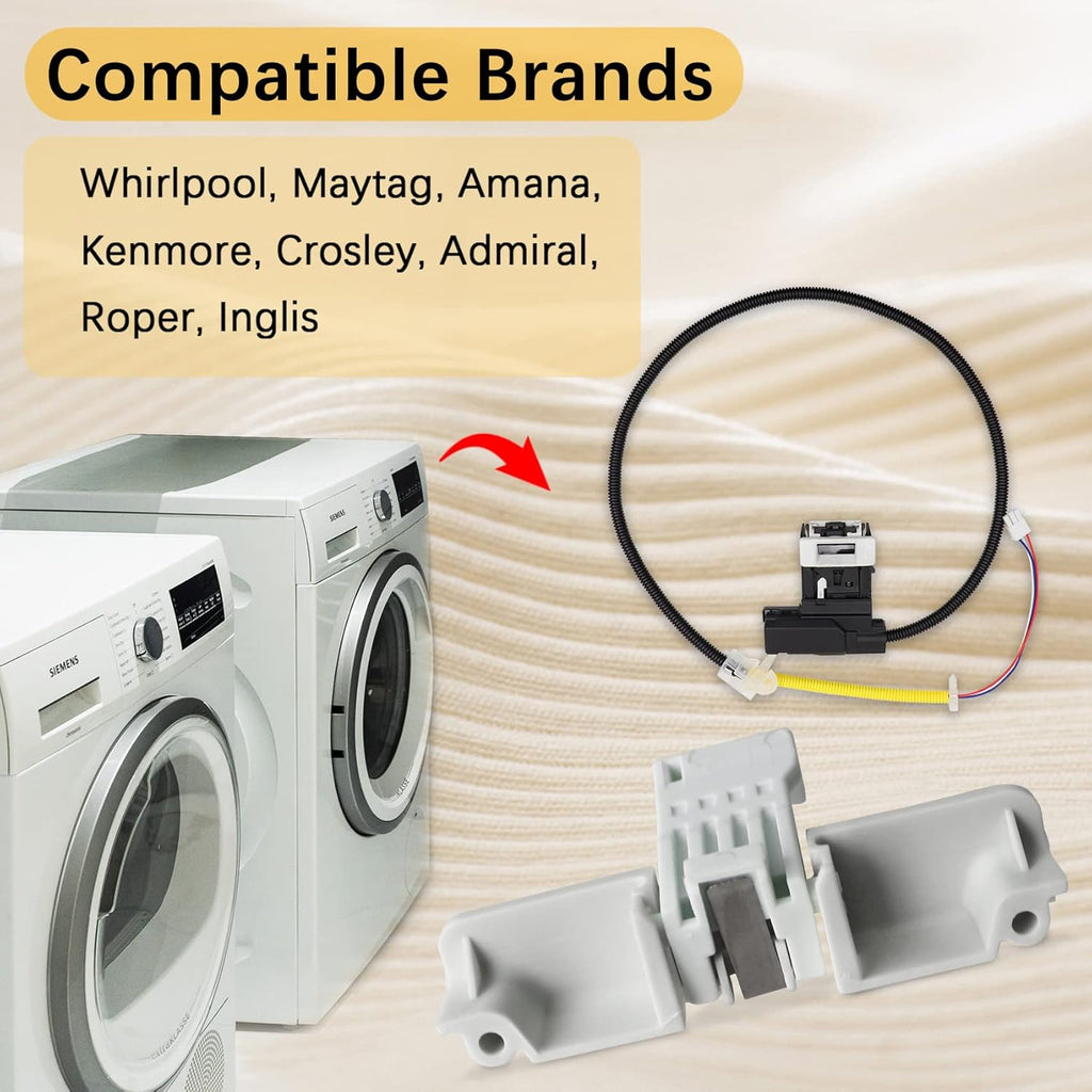 Washer Lid Lock Assembly and Lid Strike, Pack of 2 P381090