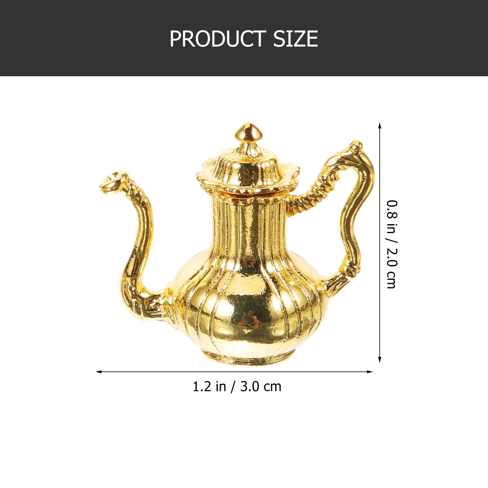Miniature Metal Flask Kitchen Tea Set Toys I5493