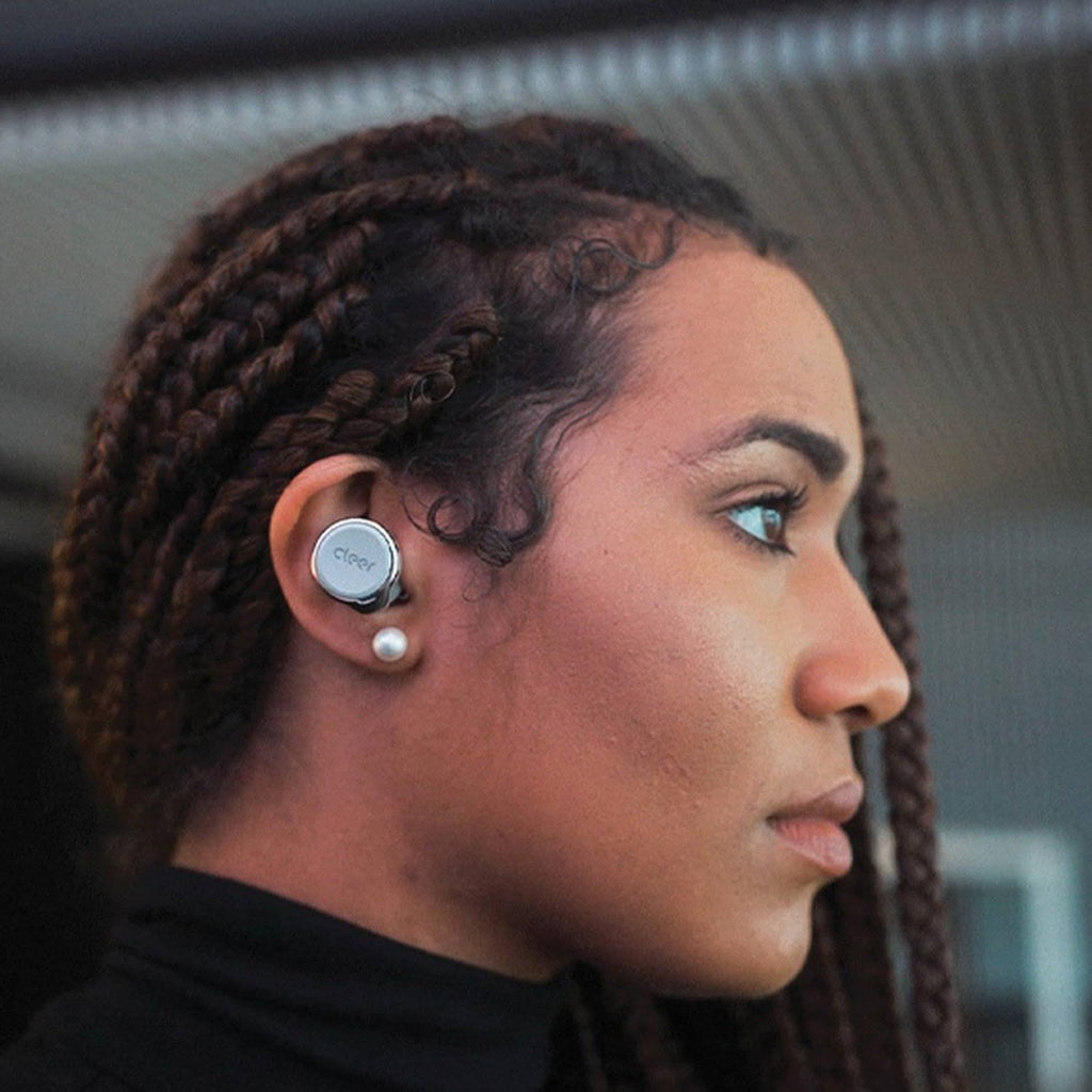Grey True Wireless Noise-Canceling Bluetooth Earbuds V2033