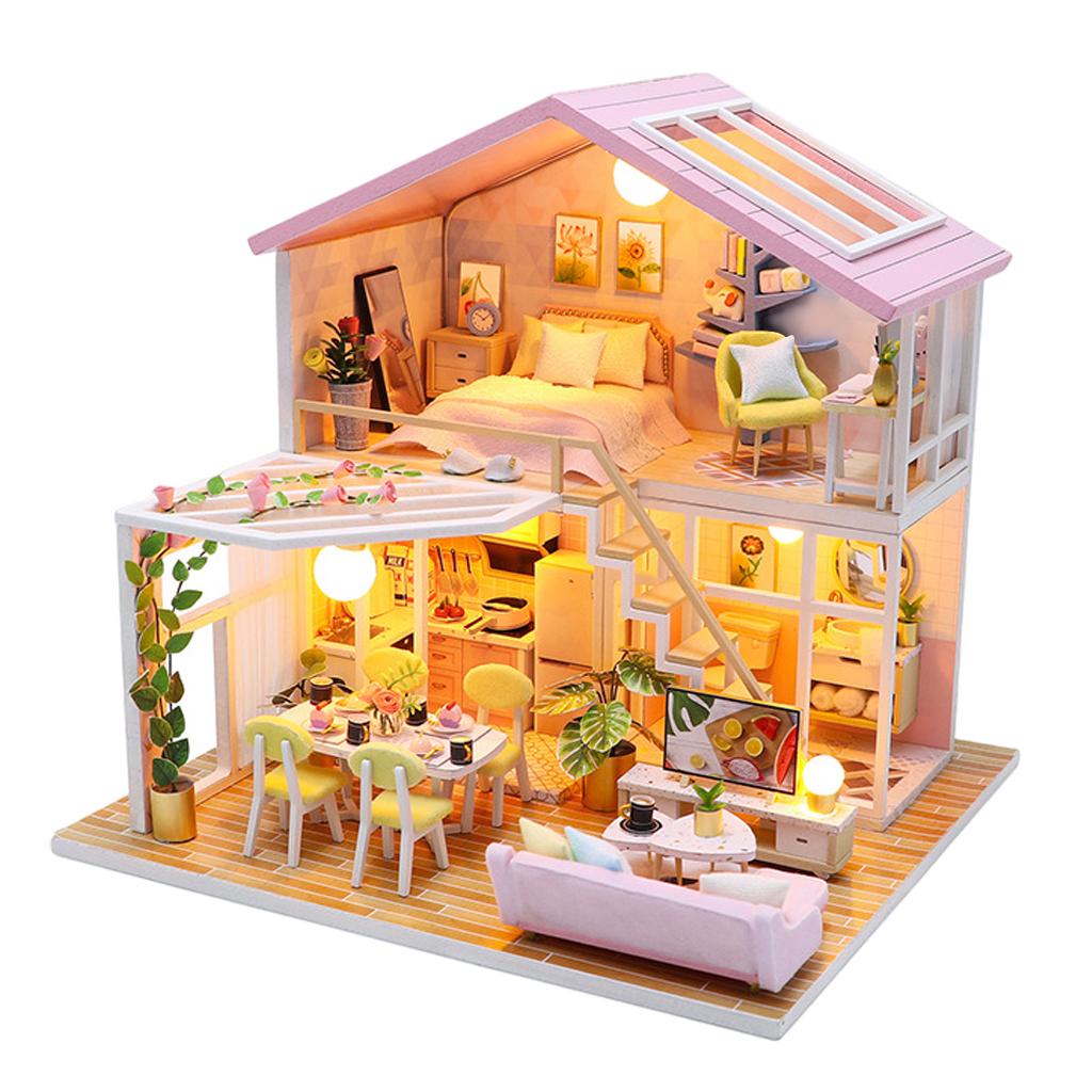 Handcraft Dollhouse Furniture Romantic Modern Cottage T76307