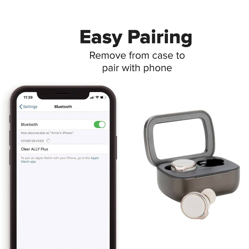 Grey True Wireless Noise-Canceling Bluetooth Earbuds V2033