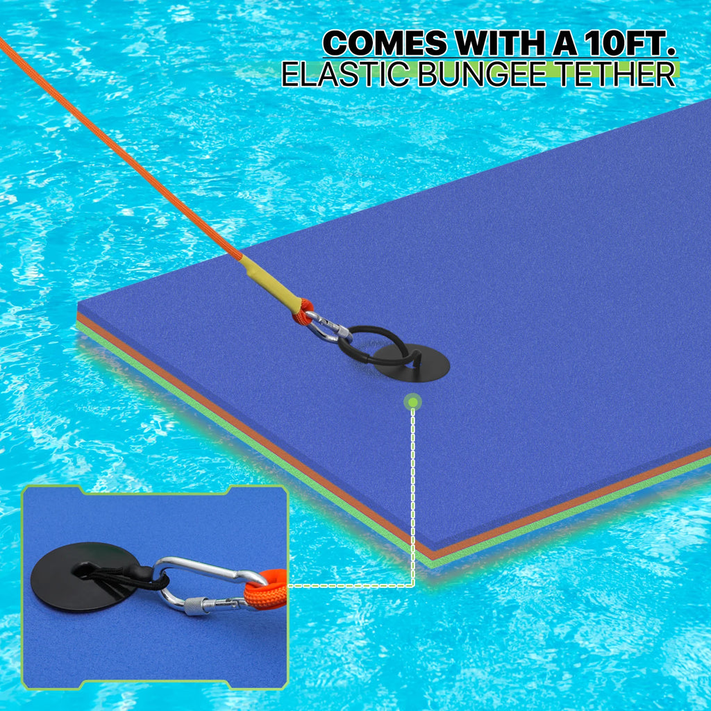 Blue 3-Layer XPE Foam Floating Water Mat C1481