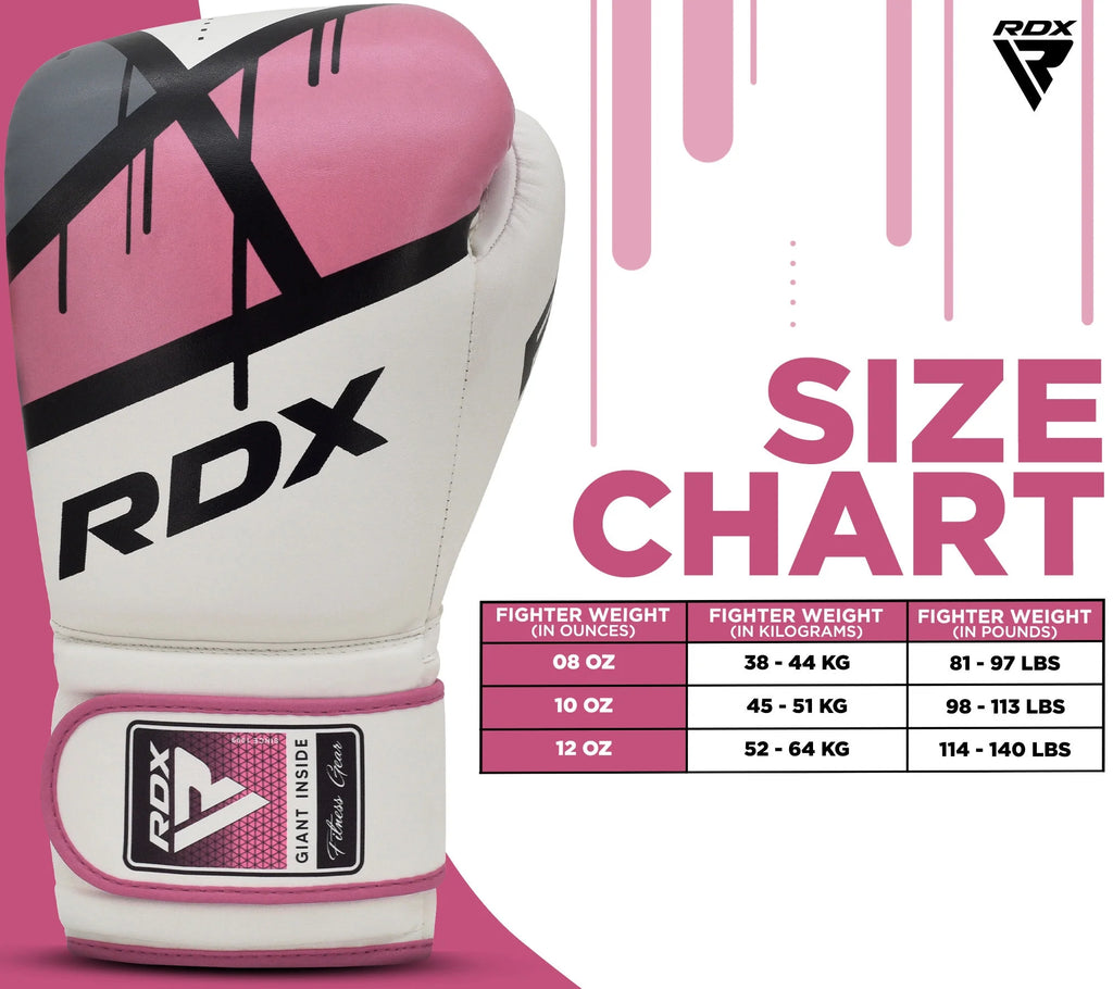 Pink 10oz Leather Boxing Gloves I273