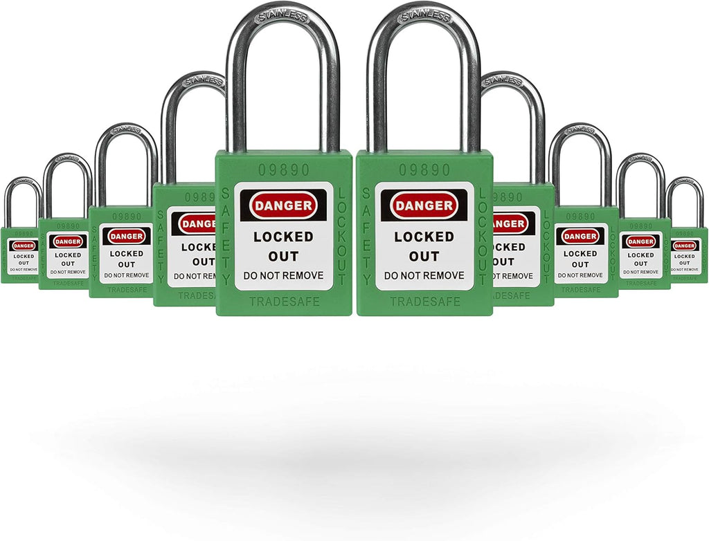 Red Lockout Tagout Padlocks, Pack of 2 T836