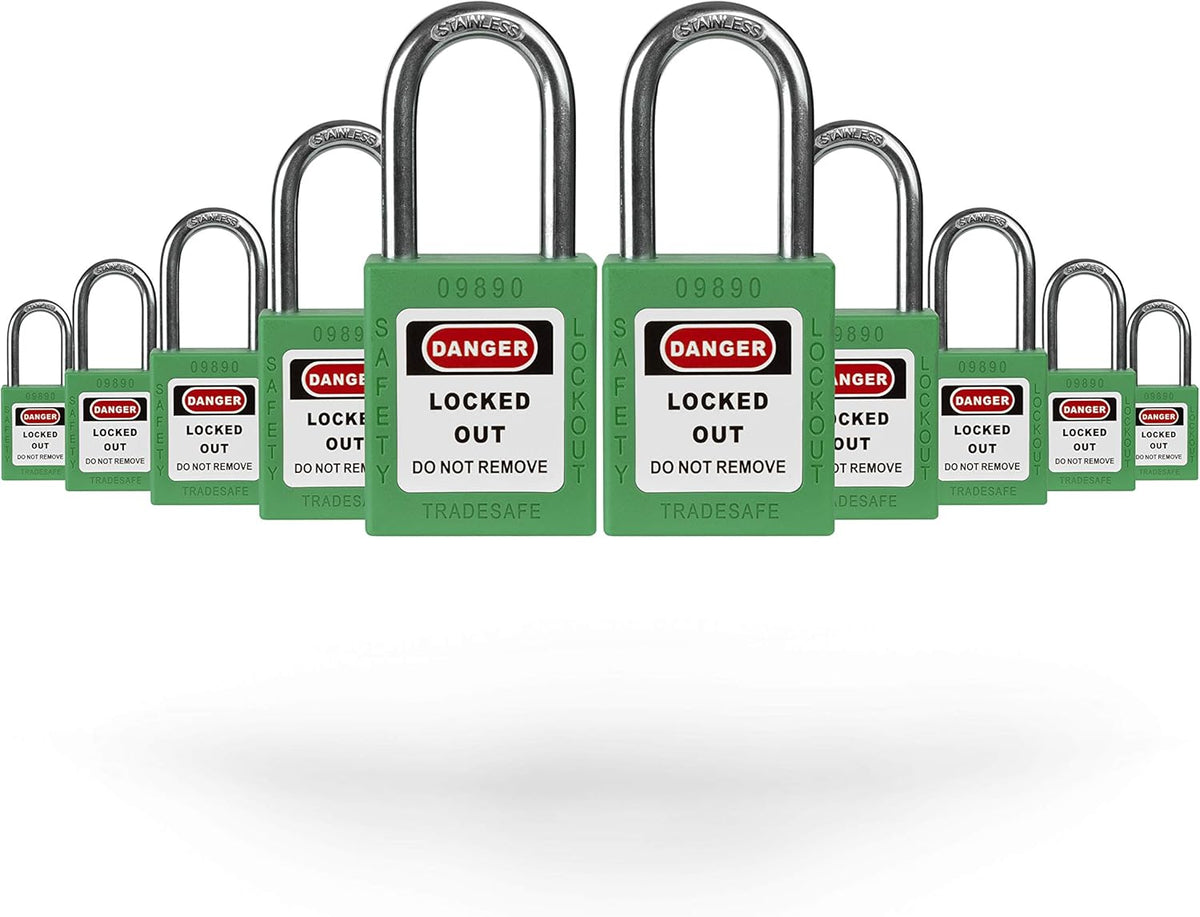 Red Lockout Tagout Padlocks, Pack of 2 T836