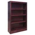 Traditional 4-Shelf Wood Bookcase in Cherry Z394