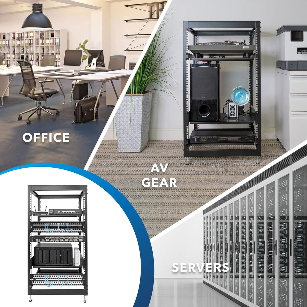 20U 17" Server Rack with 2 Shelves Included J91579