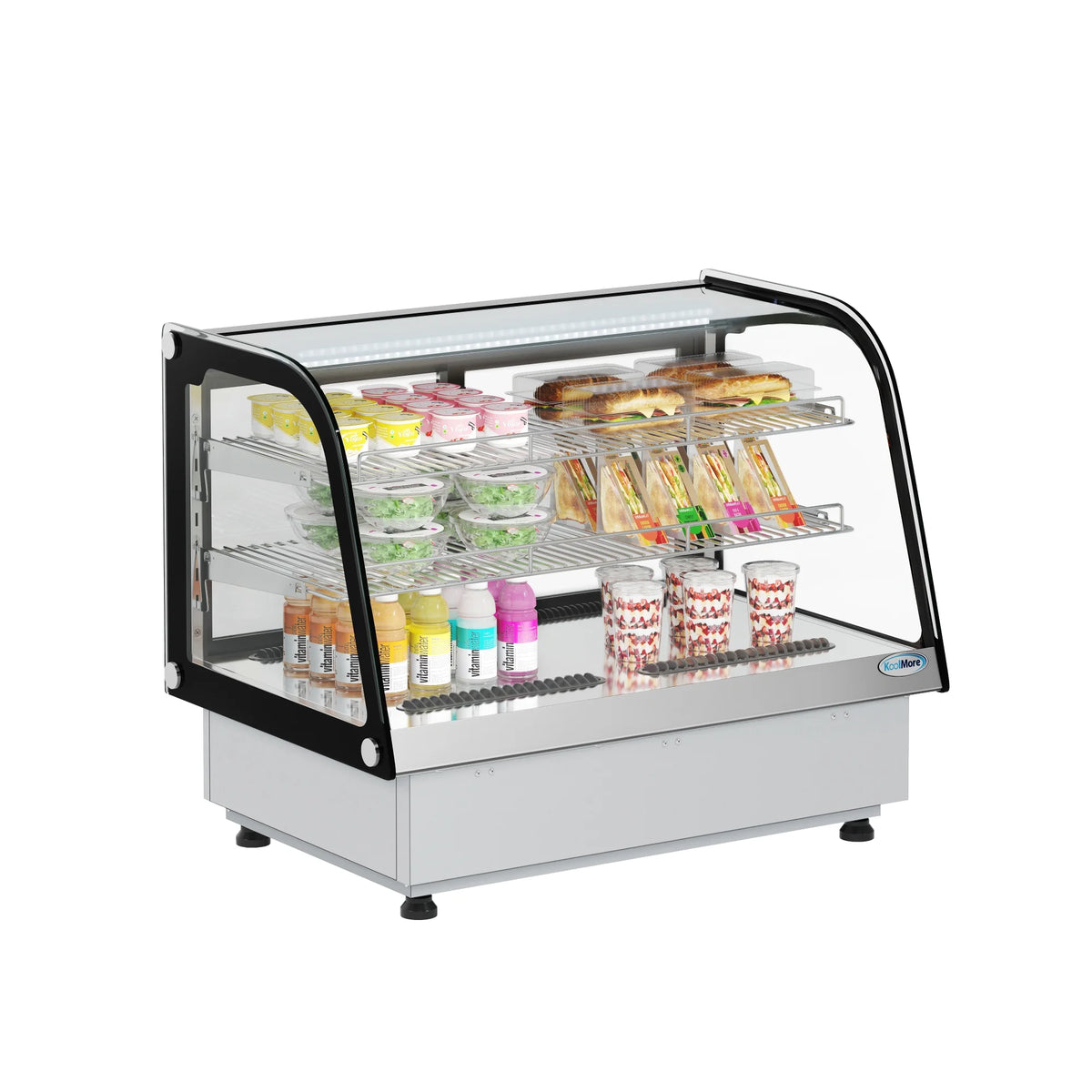 Drop-In Countertop Display Refrigerator in Black A7554