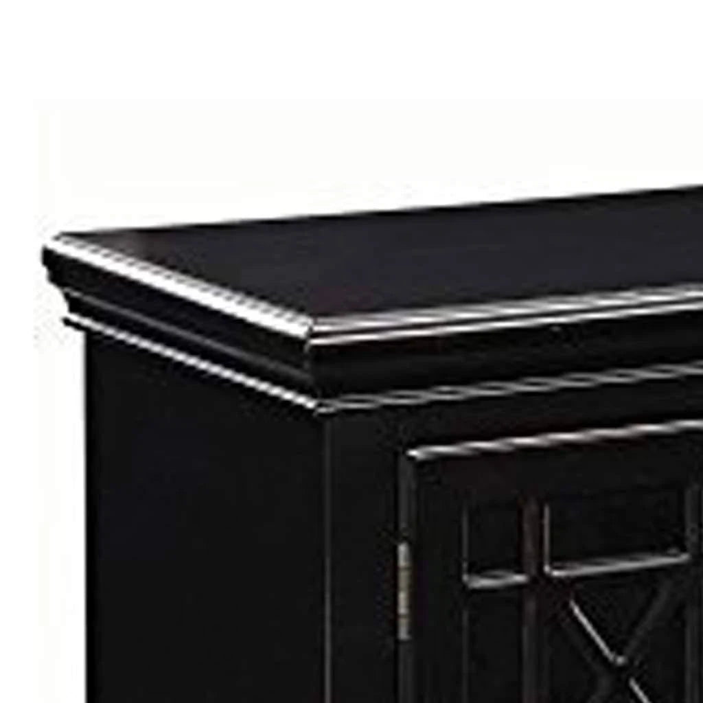 Black Accent Cabinet D4377