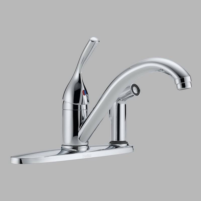 Chrome Single Handle Kitchen Faucet F444210