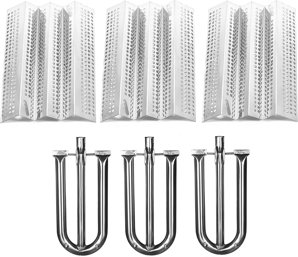 3-Pack Stainless Steel Heat Plate and 3-Pack Stainless Steel Burner S317