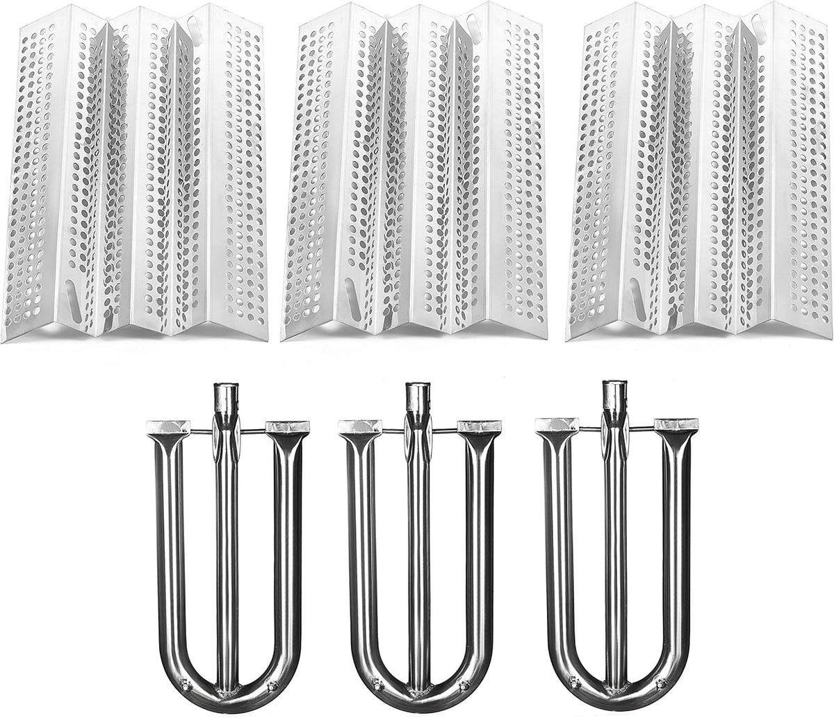 3-Pack Stainless Steel Heat Plate and 3-Pack Stainless Steel Burner S317