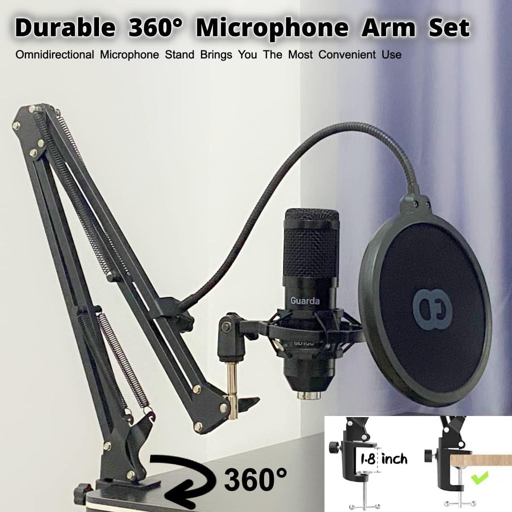 USB Microphone Condenser Cardioid Metal Mic Kit Pack of 2 M666406