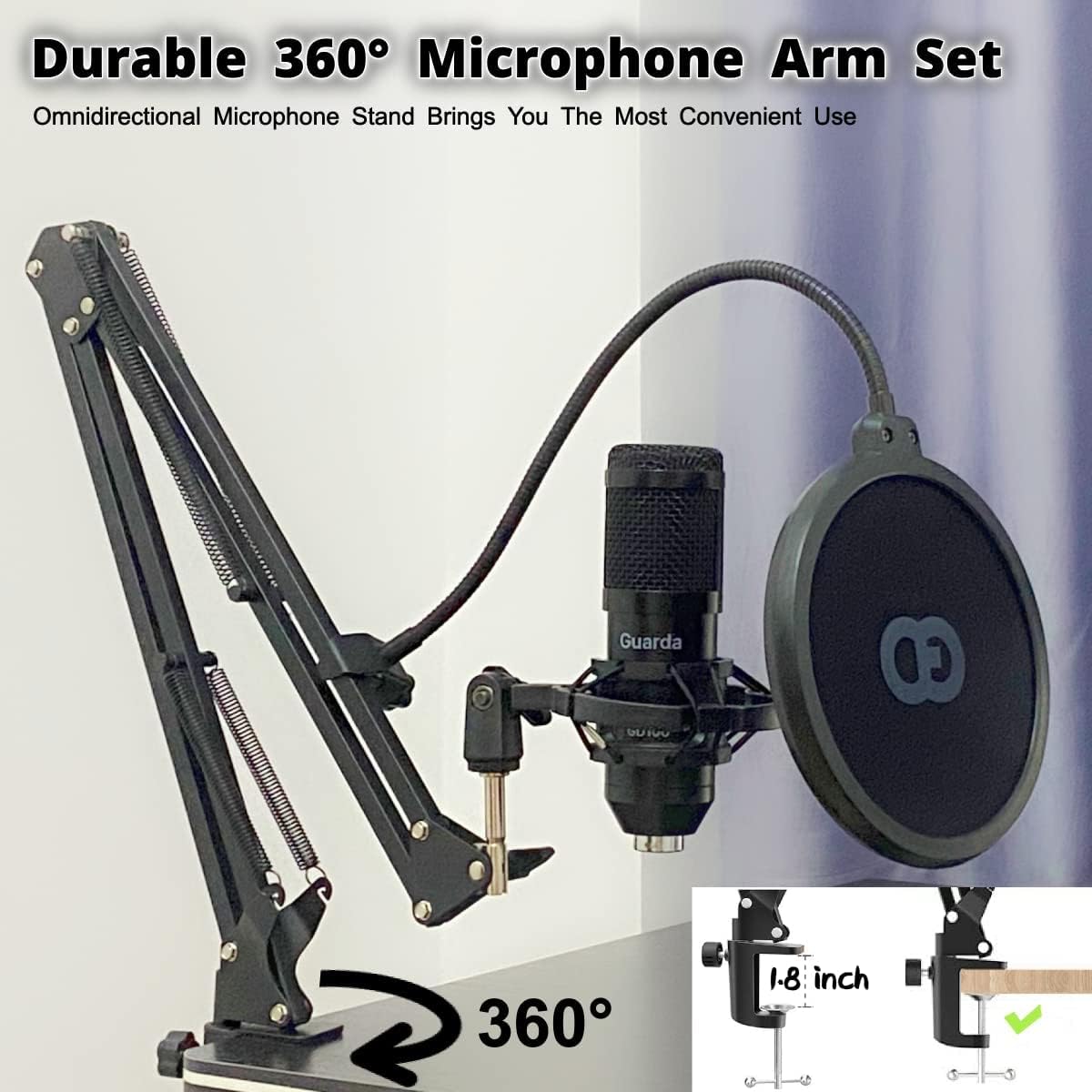 USB Microphone Condenser Cardioid Metal Mic Kit Pack of 2 M666406