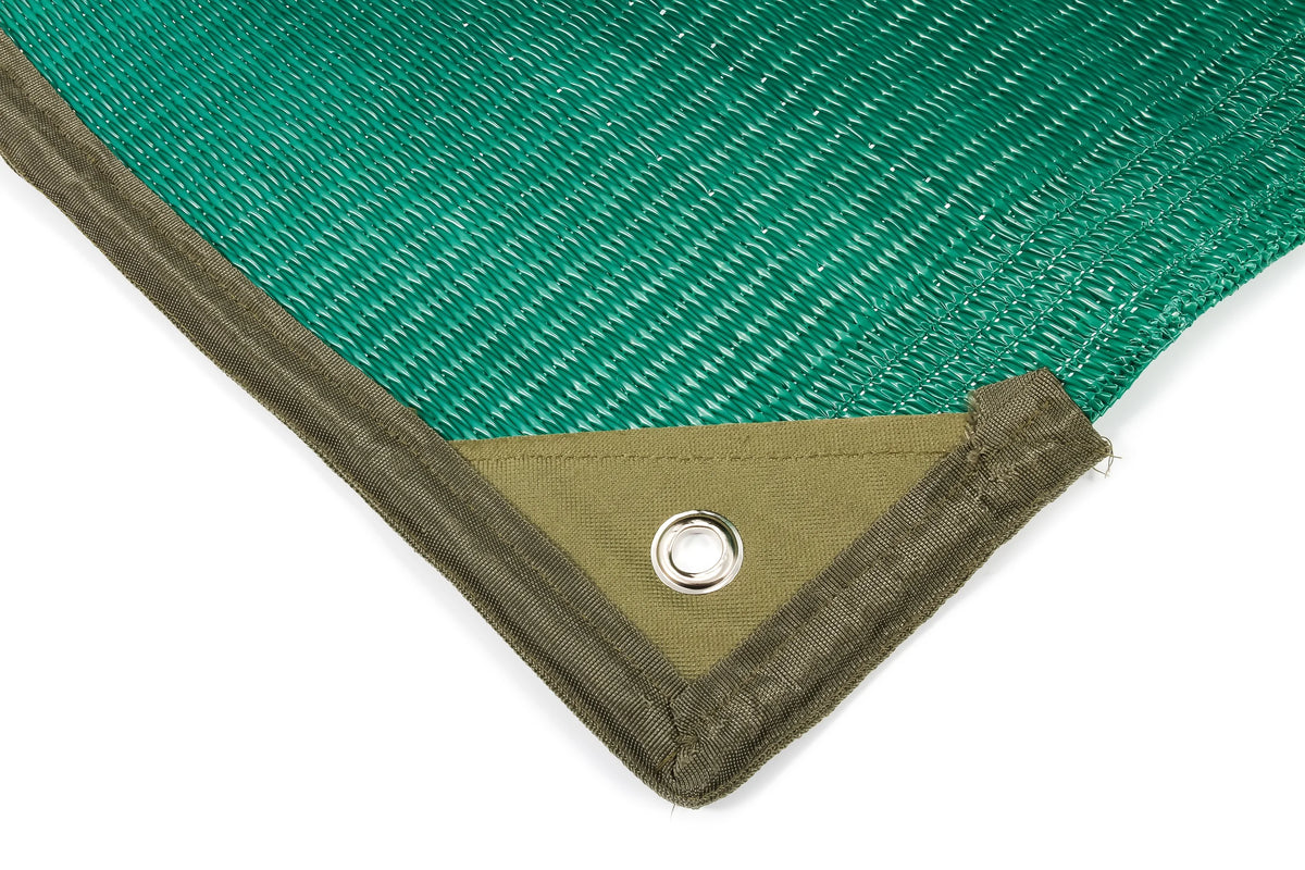 Green Reversible RV Awning and Outdoor Mat H6940