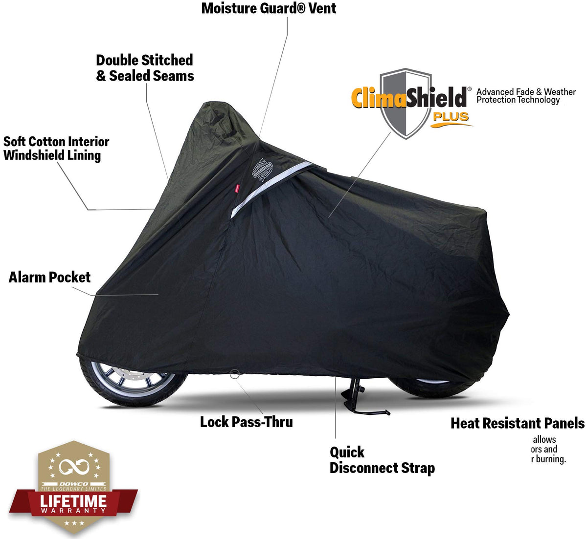 Black Medium Heavy Duty Waterproof Scooter Cover G8941