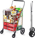 Foldable Utility Cart with Swivel Wheels E46813