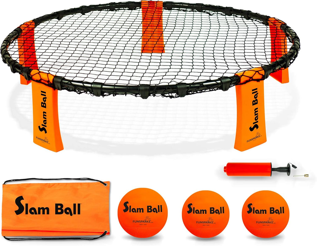 Spike Ball Game with Playing Net, 3 Balls, Carrying Bag and Rules E59086