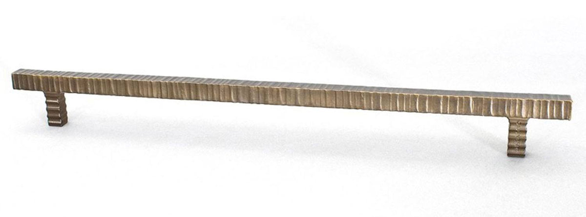 Antique Brass 17-1/4 in Square Bar Cabinet Pull N525
