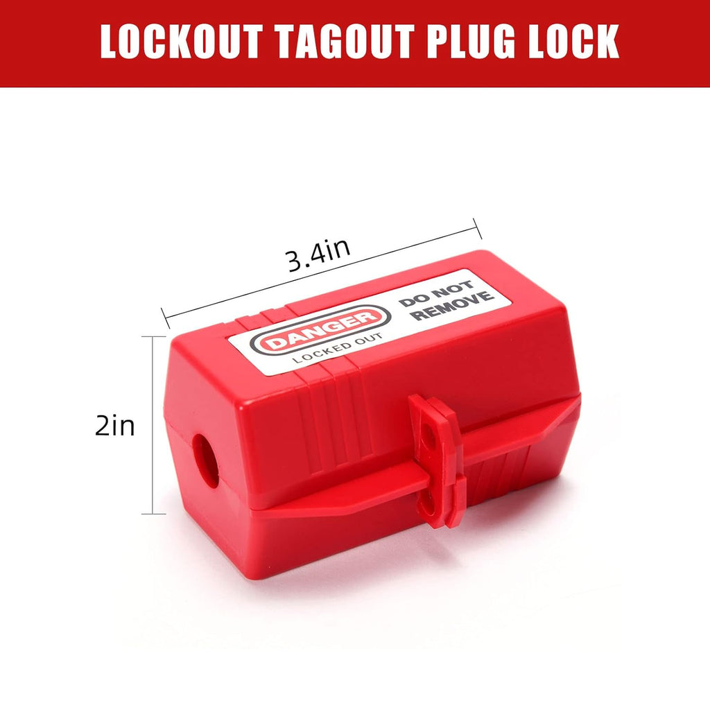 Lockout Tagout Plug Lock 4 Pack Y852