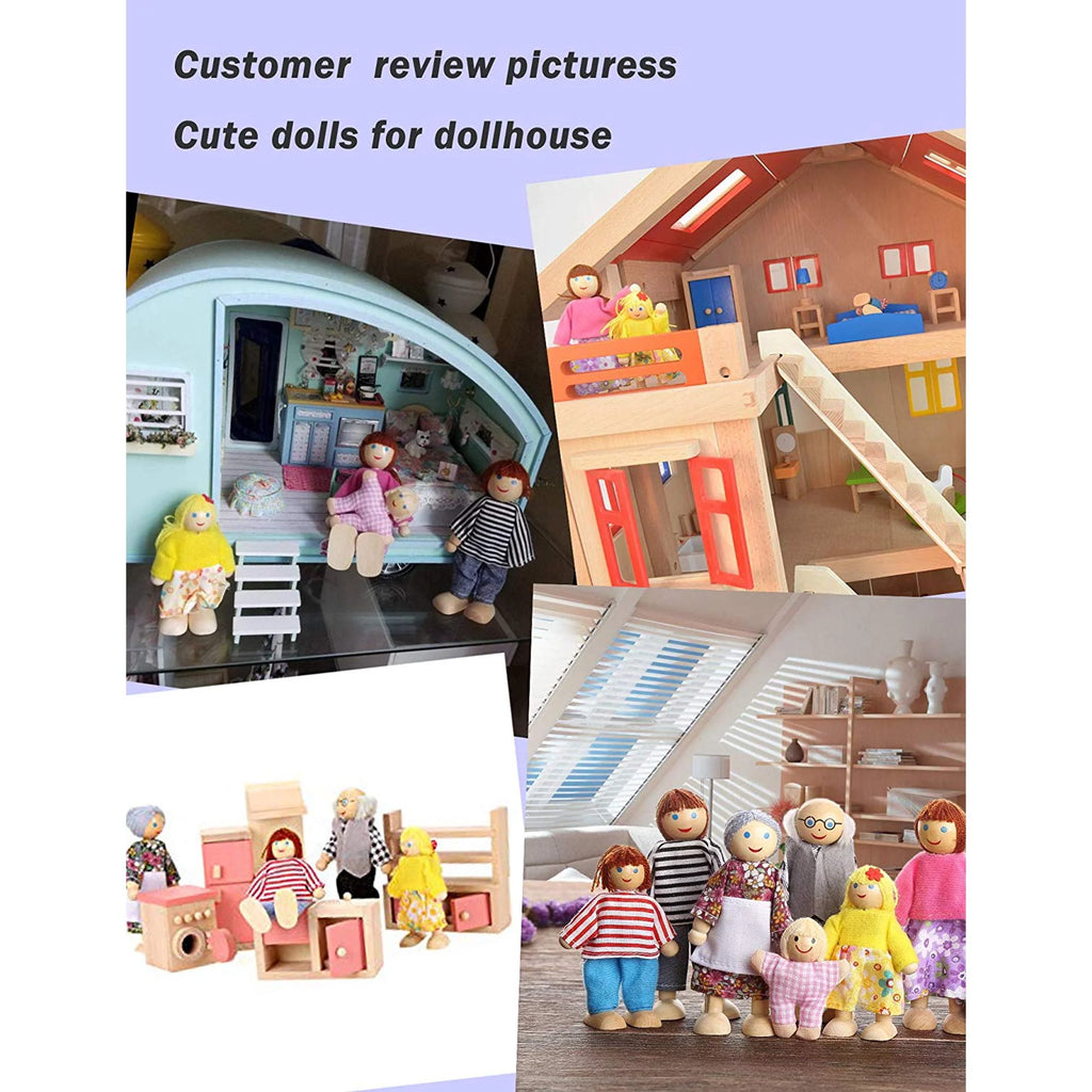 Wooden Dolls Playset Set of 7-Piece K263