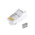 Cat7 RJ45 Connectors 100 Pcs Metal Shielded FTP 8P8C Modular Network Plug Z589212