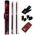 2 Cue Sticks with 2x2 Hard Pool Cue Case D23905