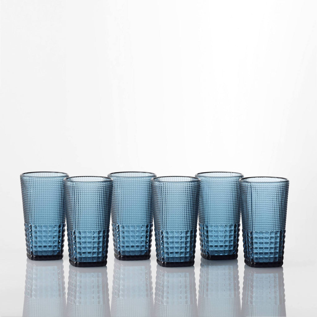 Blue Ice Beverage Glass, Set of 6 L823