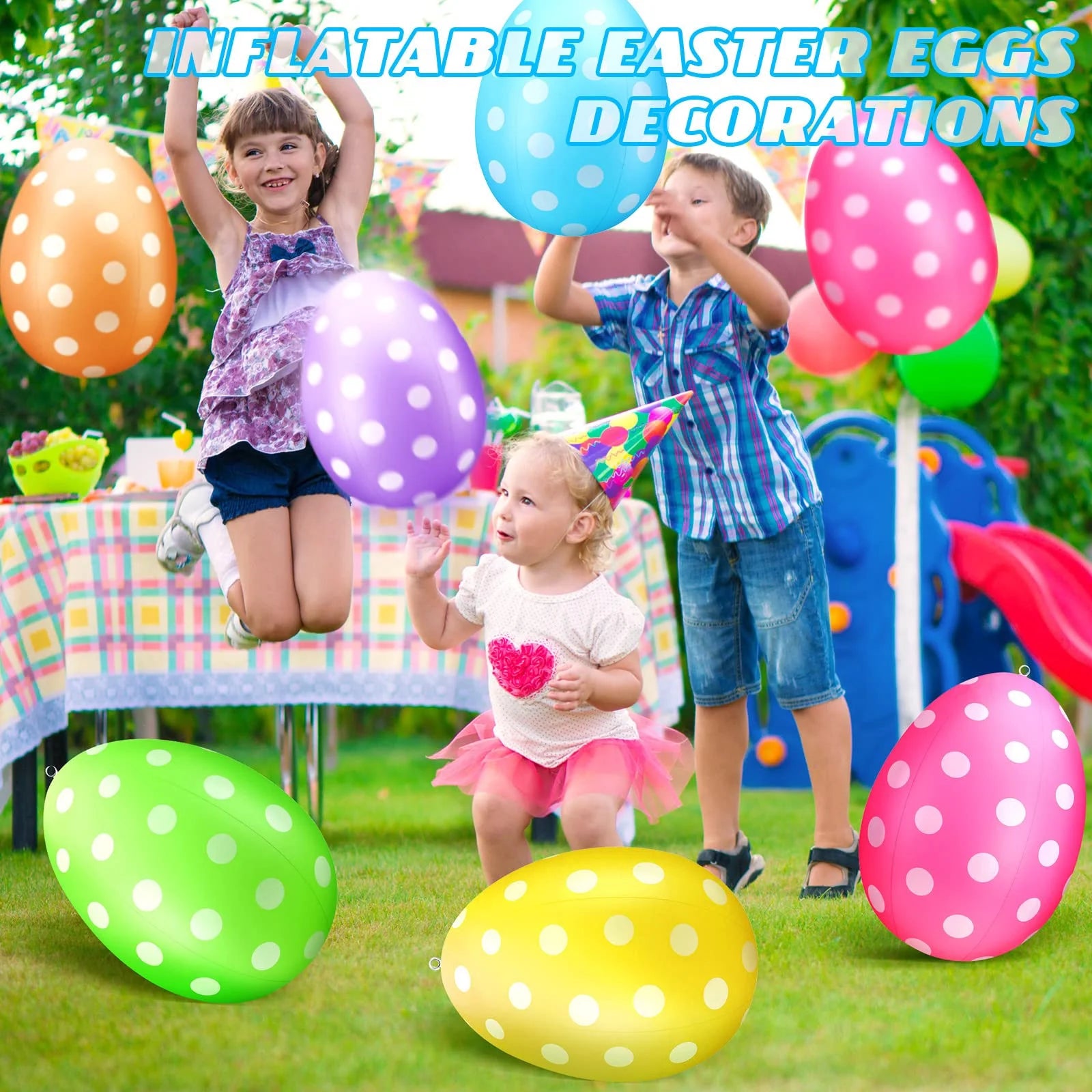 Colorful Inflatable Easter Egg Decorations C237875