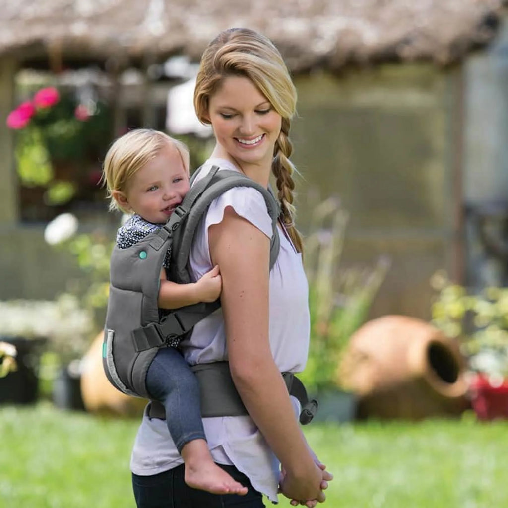 Ergonomic Hoodie Baby Carrier, 2-Position, 12-40lbs G838625