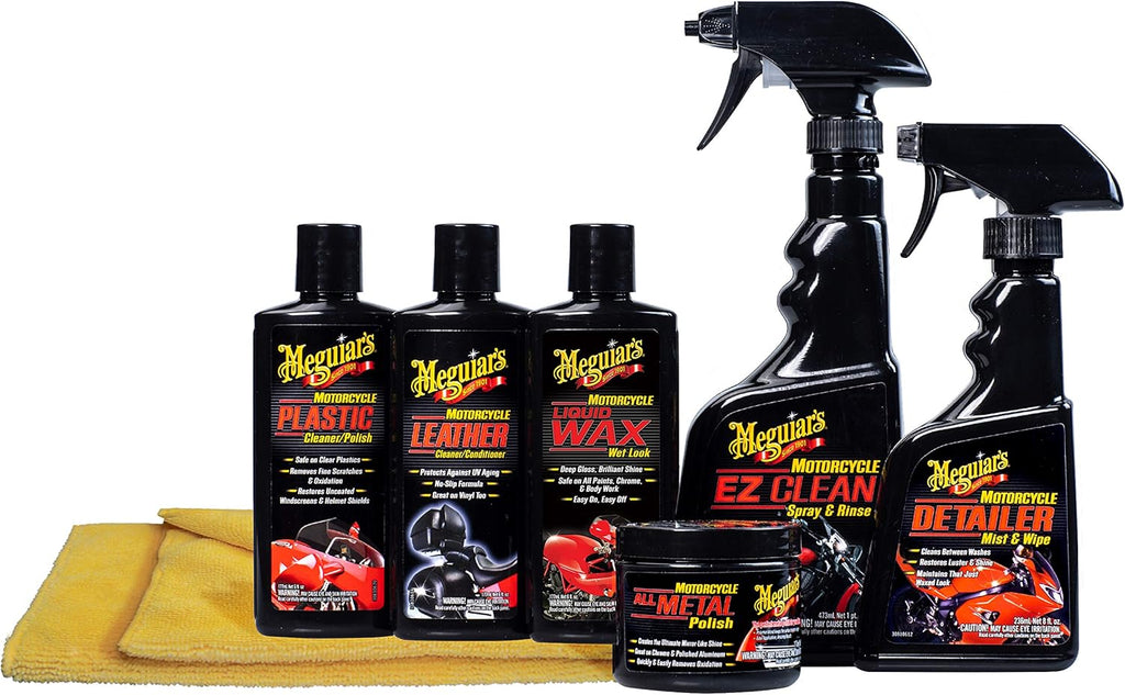 Motorcycle Care Kit for Cleaning and Detailing O1315
