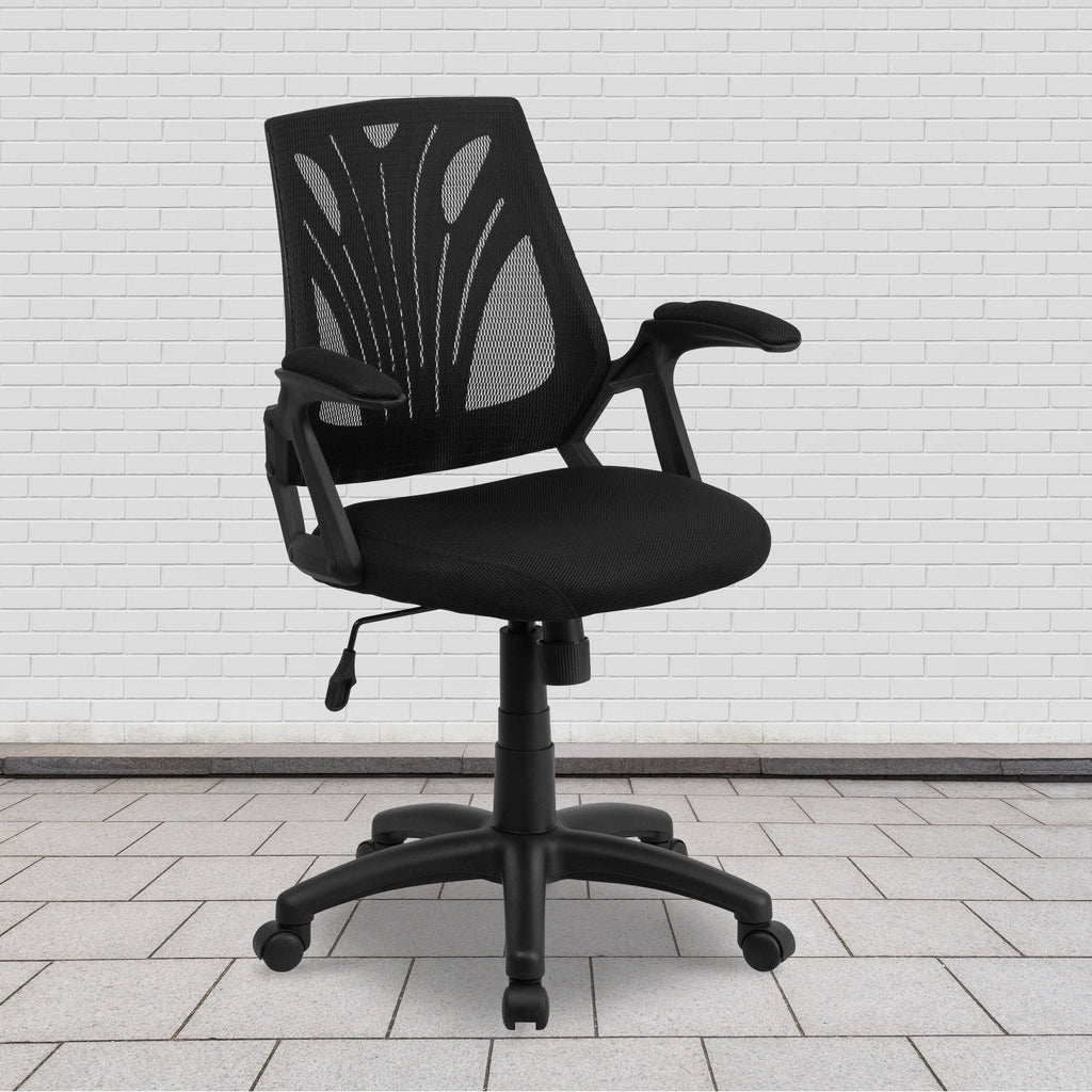 Black Mesh Chair with Mesh Seat M325