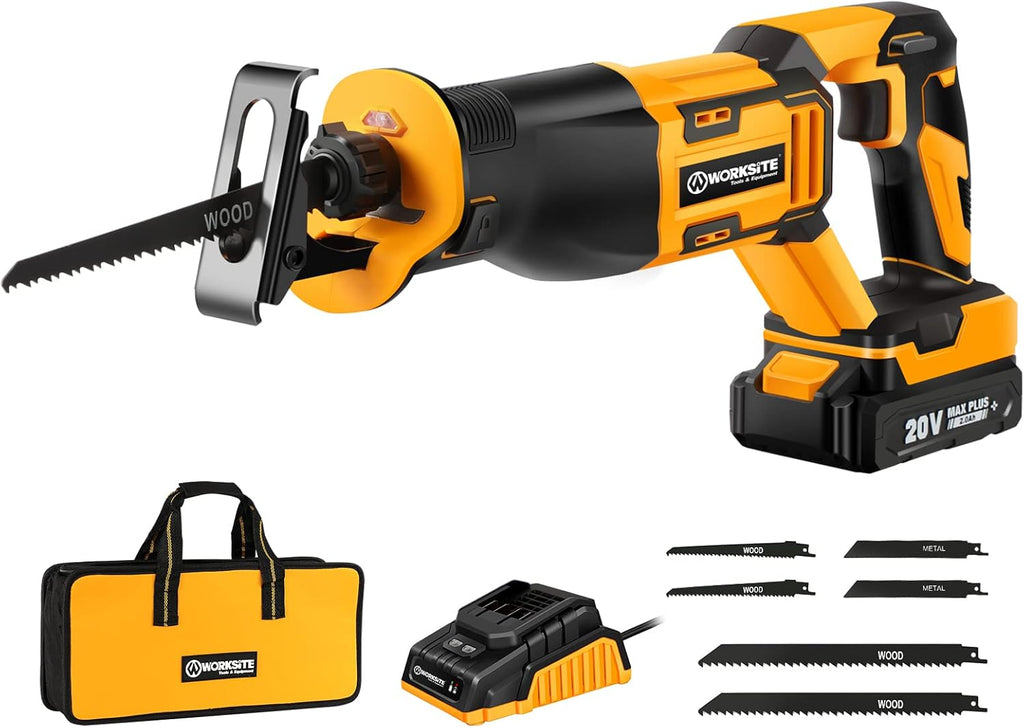 20V Cordless Reciprocating Saw with 2.0Ah Battery & Fast Charger C38449